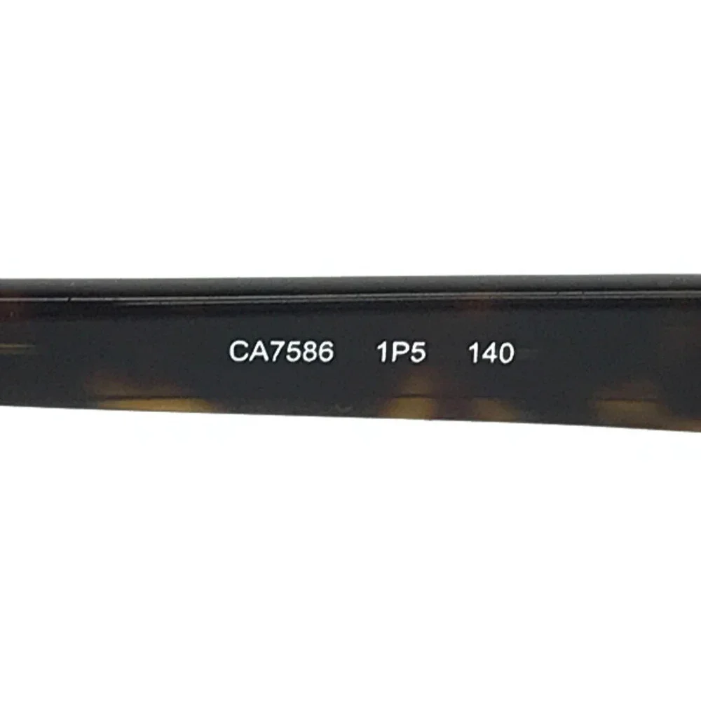 Carrera Eyeglasses Frames CA7586 1P5 Matte Brown Rectangle Wire Rim 54-18-140